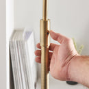 Eccles Floor Lamp Black Marble