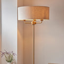 Highclaire 3 Floor Lamp Vintage Brass