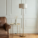 Highclaire Floor Lamp Vintage Brass