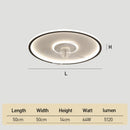 Modern LED Dimmable Ceiling Light Fan With Remote Light 6-Speed Adjustable Wind Speed