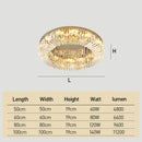 Modern Crystal Flush Mount Ceiling Light Ring Chandelier for Living Room