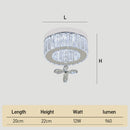 Modern Crystal Flush Mount Ceiling Light for Hallway and Bedroom