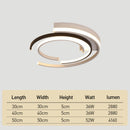 Black Minimalist LED Flush Mount Ceiling Lights