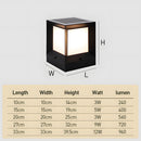 Modern Black Solar Power Outdoor Lantern LED Wall/Floor Lights
