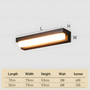 Solar Linear Black LED Outdoor Wall Light
