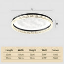 Black Minimalist Bedroom LED Ceiling lamp