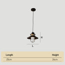 IP65 Waterproof Black Metal Cage Light Outdoor Pendant Lighting