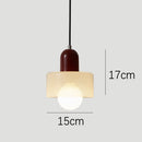 Nordic Chic Transparent Glass Pendant Lights For Dining Room