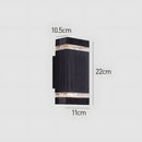 Modern IP65 Black Up Down Outdoor Wall Light