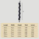 Modern Wave LED Outdoor Wall Lamp Waterproof exterior wall lights in Black for Garden Courtyard