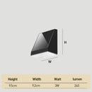 Dusk-to-Dawn Solar Sensor Outdoor Wall Lights for Hallway Patio Porch