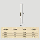 Modern Linear Black LED Wall Lamp for Living Room Bedroom