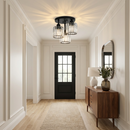 Modern Crystal Semi Flush Bedroom Ceiling Lights