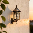 IP44 External Solar Wall Lights, 3 Mode Sensor Solar Wall Lamp for Patio Fence Garden Decor