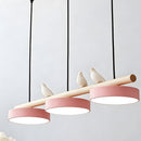 Modern LED Pendant Lamps for Kitchen Nordic Wood Ceiling Hanging lamp