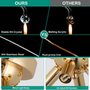 Crystal Flush Mount Chandelier Ceiling Light for Bedrooms, Kitchens, Islands, Corridor