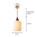 Vintage Nordic Ceramic White Pendant Light For Dining Room