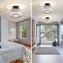 Luxury Crystal Semi-flush Mount Ceiling Light
