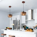 Retro Brown Organic Dining Room Pendant Lights