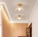 Conical Simple Glass Hallway Clear Ceiling Lights