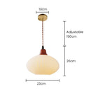 Vintage Nordic Ceramic White Pendant Light For Dining Room