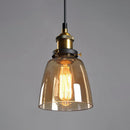 Nordic Clear Glass Bedside Pendant Light