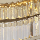 Round Crystal Ceiling Lights in Gold Colour