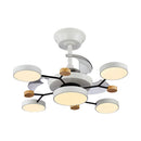 Scandinavian Led Bedroom Ceiling Fan Light