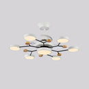 Scandinavian Led Bedroom Ceiling Fan Light