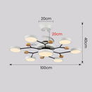 Scandinavian Led Bedroom Ceiling Fan Light
