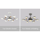 Scandinavian Led Bedroom Ceiling Fan Light