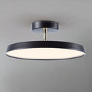 Minimalism White LED Semi-Flush Ceiling Light For Bedroom