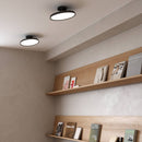 Minimalism White LED Semi-Flush Ceiling Light For Bedroom