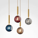 Colorful Glass Pendant Lights For Kitchen