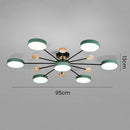 Modern Semi Flush Mounted LED Ceiling Lights for Living Room