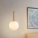 Nordic Simple Glass Bedside Pendant Light