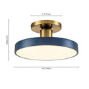 Simple Blue Bedroom LED Ceiling Lights