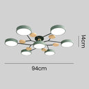 Green chandelier ceiling light living room led ceiling lights